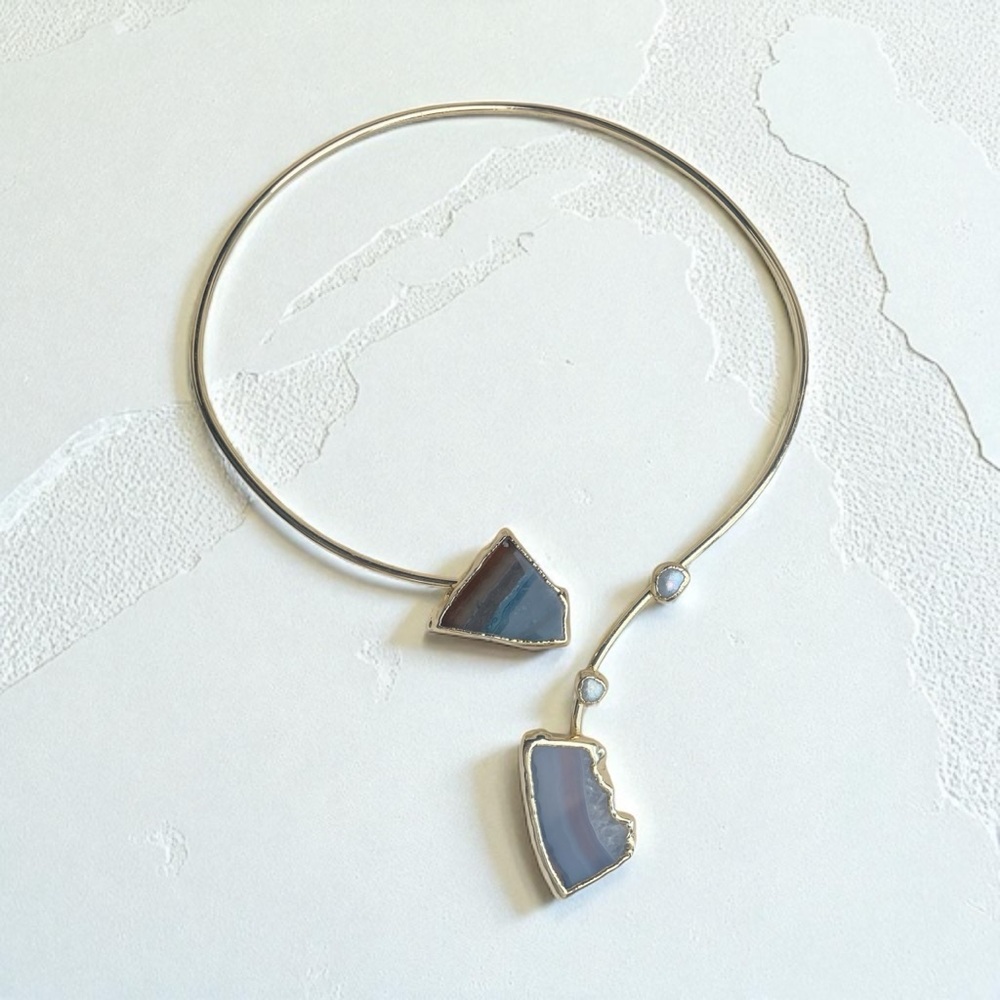 Statement Necklace - Solar Agate Adjustable Necklace